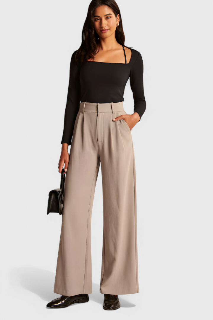 Tinashe Pantalons Tailleur à Jambe Large