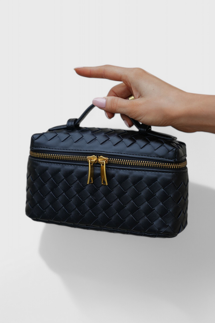 Mini Sac Milla Tissé avec Accessoires Dorés