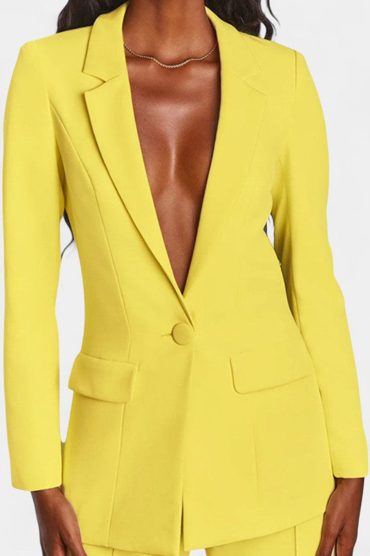 Marnie Ensemble Blazer Sur Mesure et Pantalons à Jambe Large