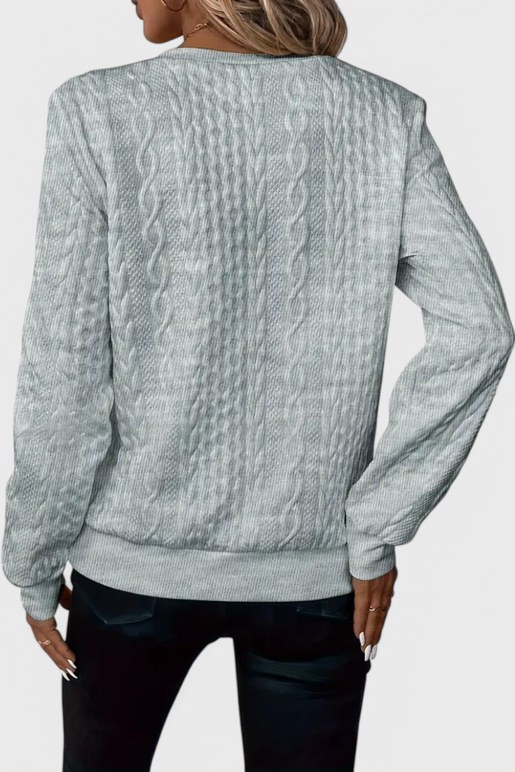 Pull Zoey en Maille avec Fermeture Éclair Douce