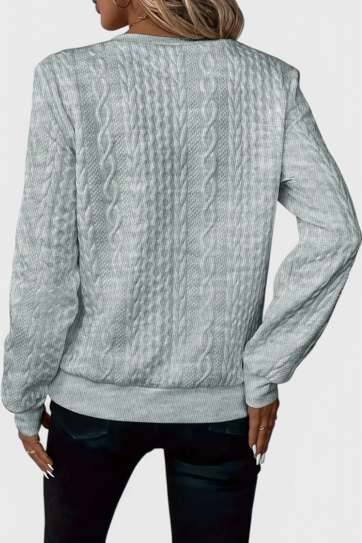 Pull Zoey en Maille avec Fermeture Éclair Douce