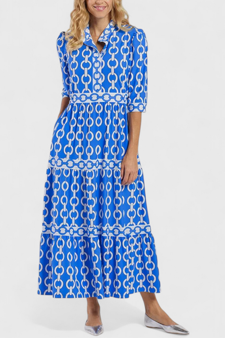 Robe Midi Casilda avec Imprimé de Chaînes