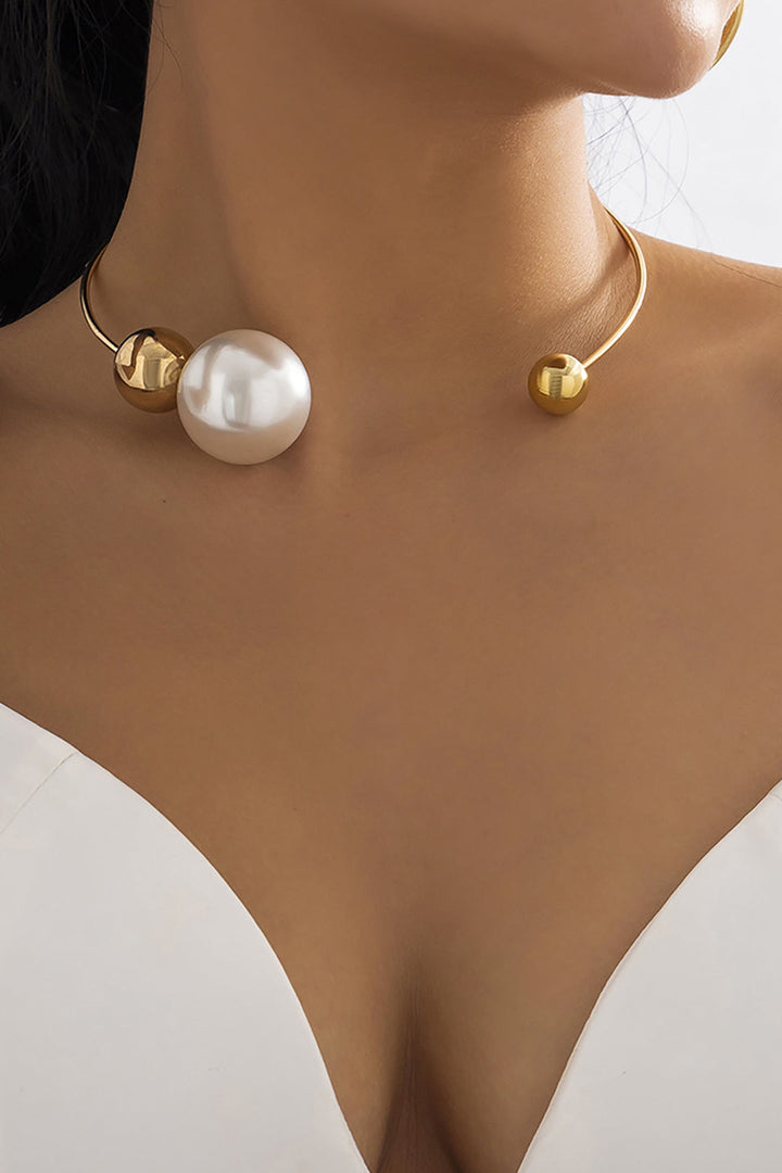 Colliers en Perles Métalliques