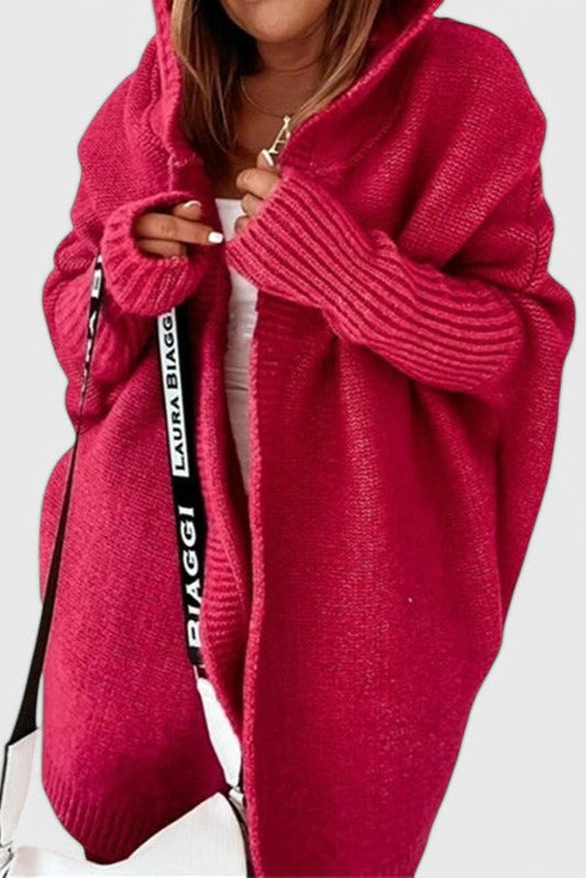 Cardigan en Tricot Oversized avec Capuche Lovisa