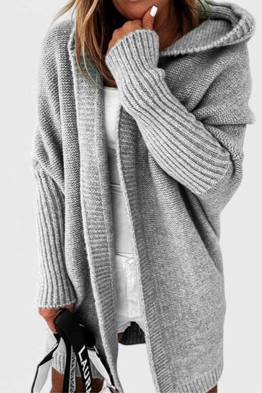Cardigan en Tricot Oversized avec Capuche Lovisa