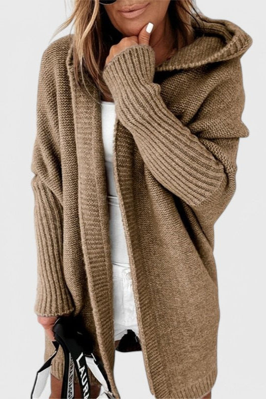 Cardigan en Tricot Oversized avec Capuche Lovisa