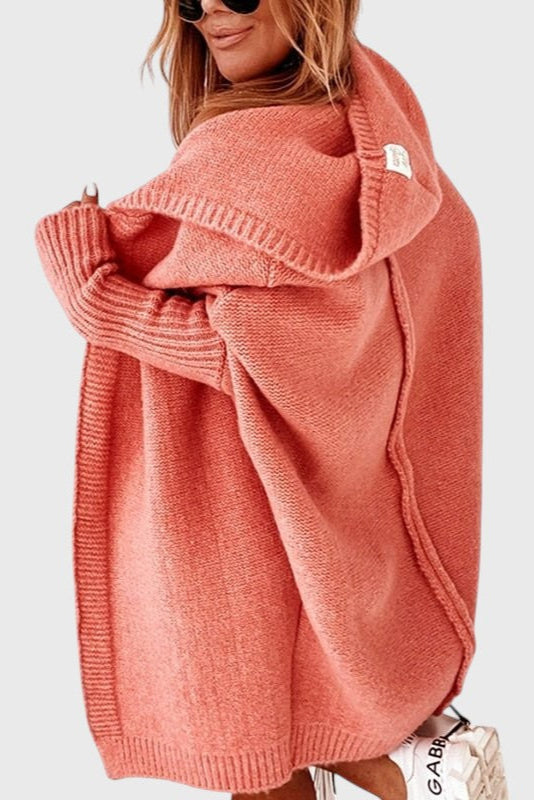 Cardigan en Tricot Oversized avec Capuche Lovisa