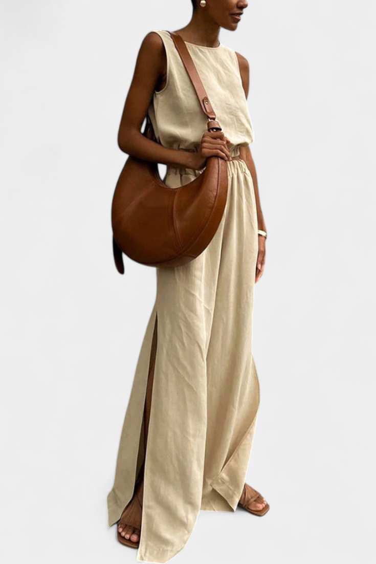 Portia Ensemble en Coton et Lin avec Ouverture Latérale