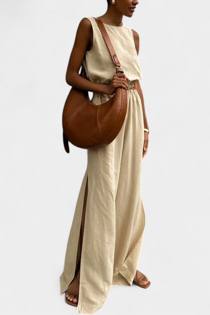 Portia Ensemble en Coton et Lin avec Ouverture Latérale