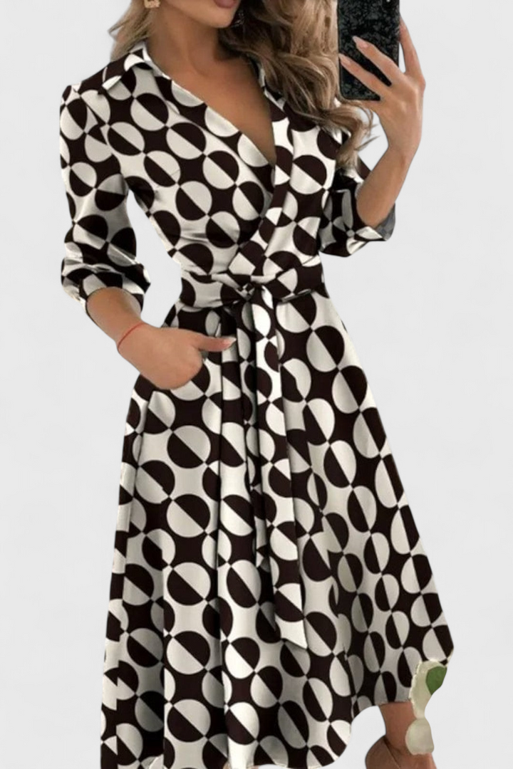 Nadja Robe Midi Élégante