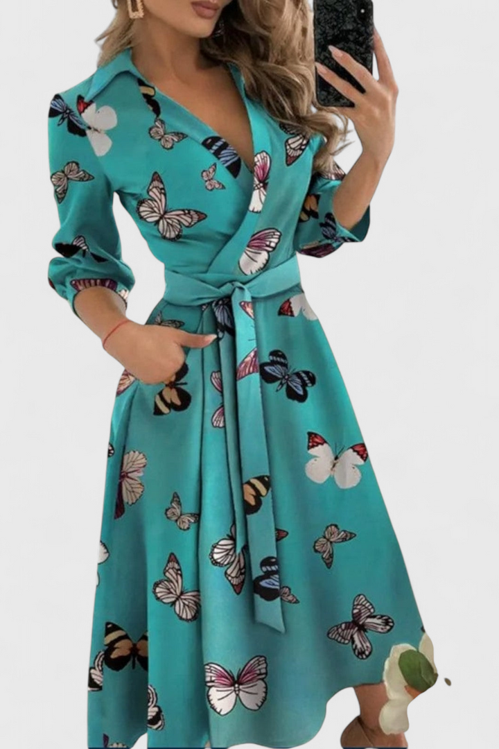 Nadja Robe Midi Élégante