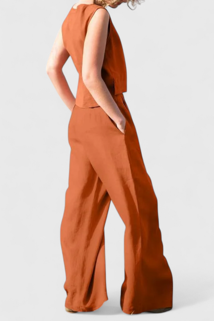 Ensemble Vintage Sans Manches Yvanne d'Été