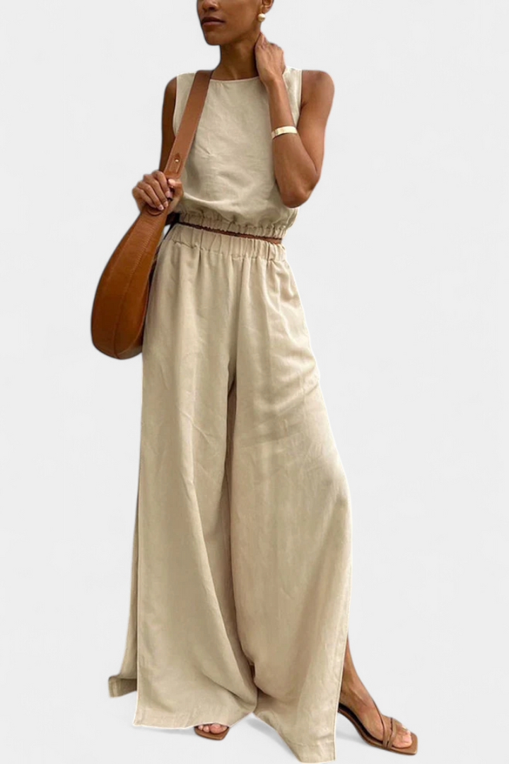 Portia Ensemble en Coton et Lin avec Ouverture Latérale