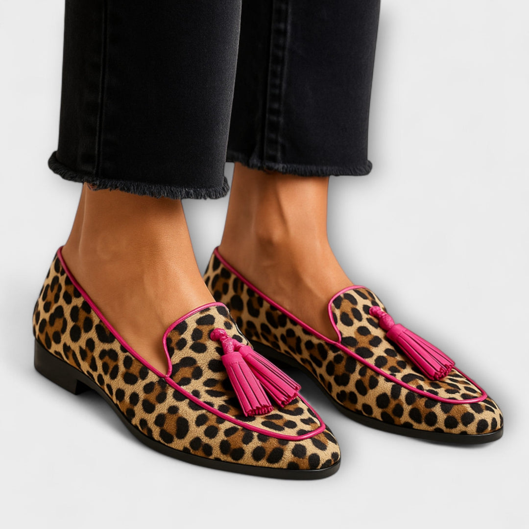 Lana Baskets Imprimées avec Franges Décoratives