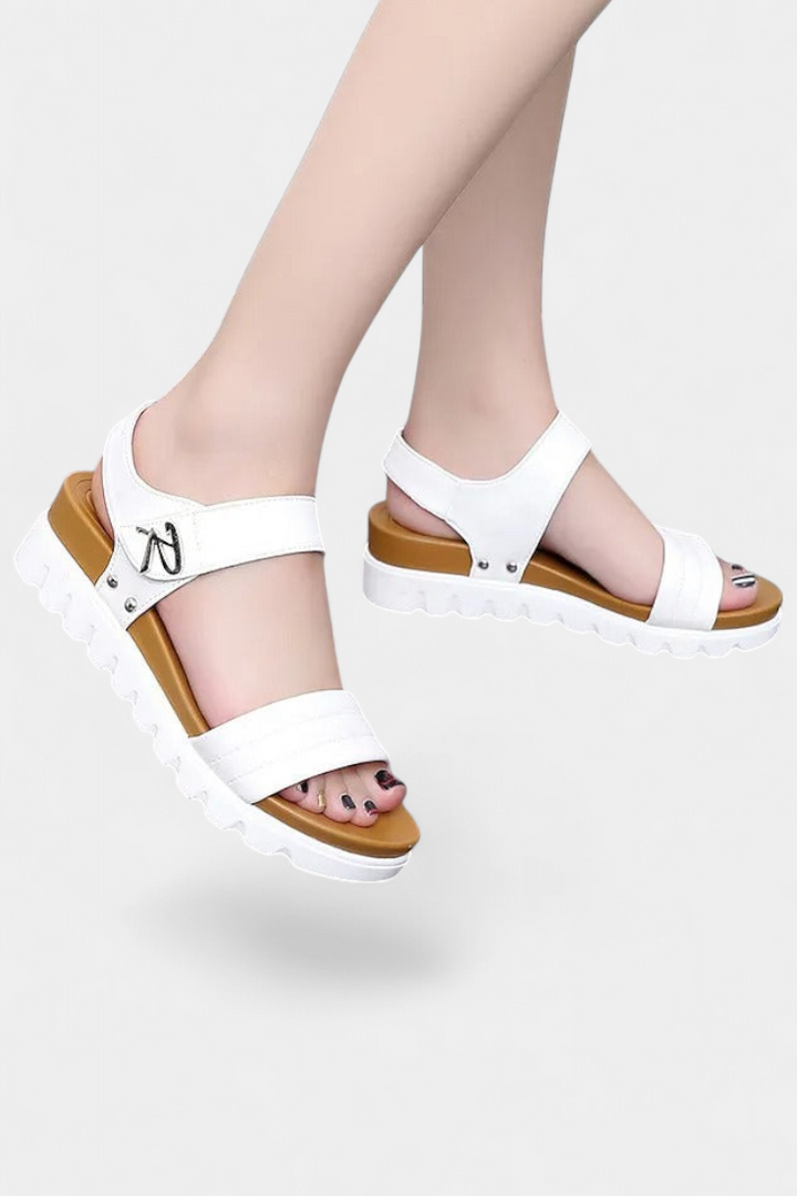 Sandales Clotide à Plateforme Casual avec Double Bride et Boucle Ajustable