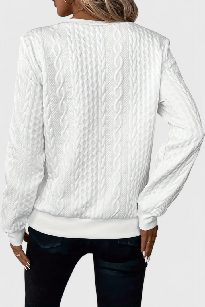 Pull Zoey en Maille avec Fermeture Éclair Douce