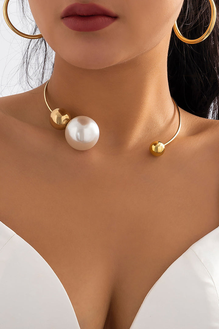 Colliers en Perles Métalliques