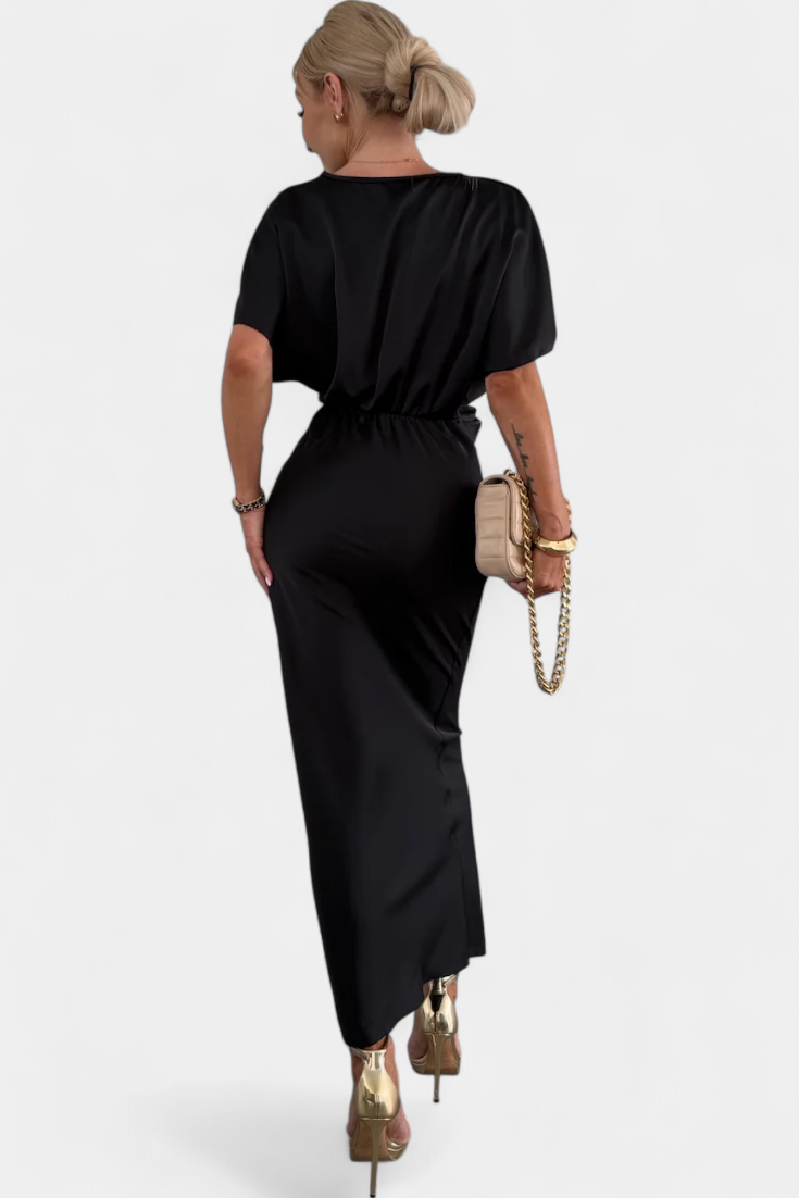 Robe Emryn Douce avec Nœud Croisé