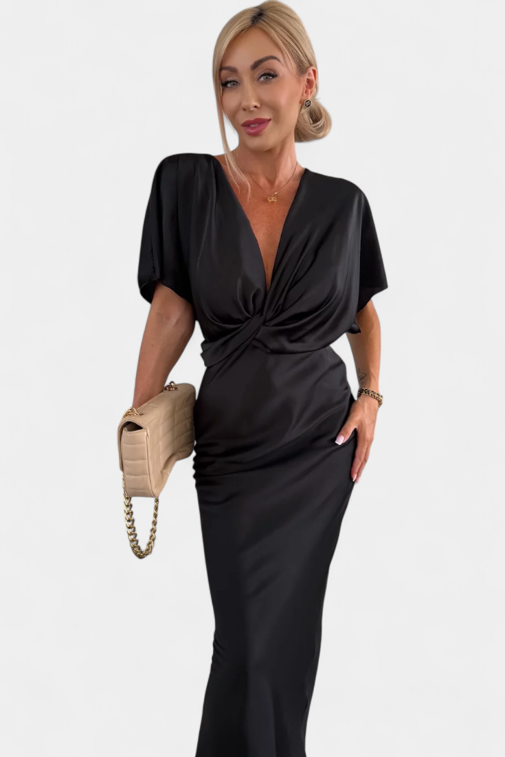 Robe Emryn Douce avec Nœud Croisé