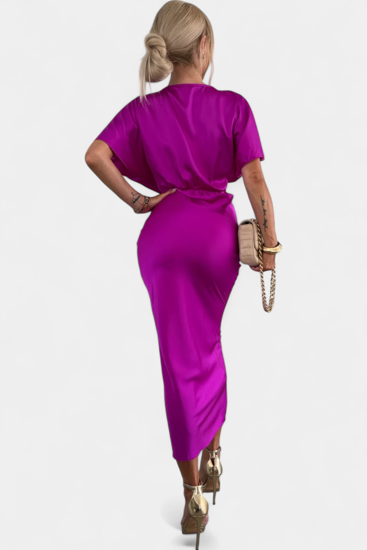 Robe Emryn Douce avec Nœud Croisé