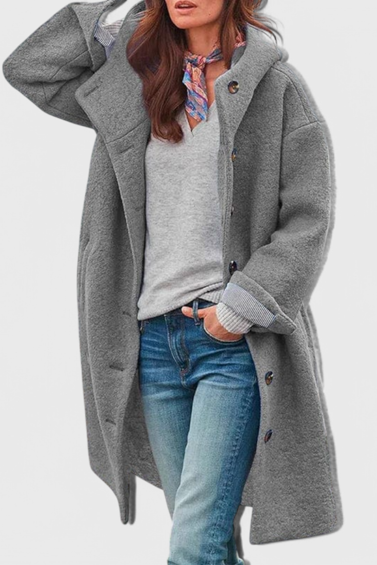 Manteau d'Hiver Élégant Penélope avec Capuche