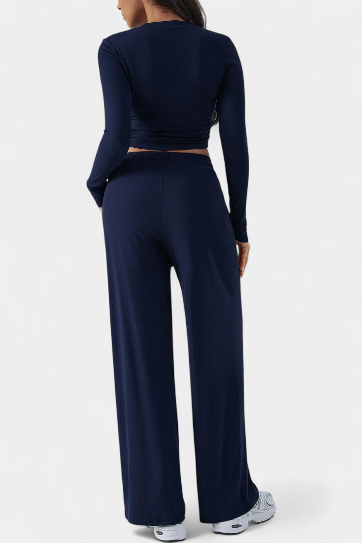 Celaen Ensemble de 2 Pièces avec Décolleté Rond