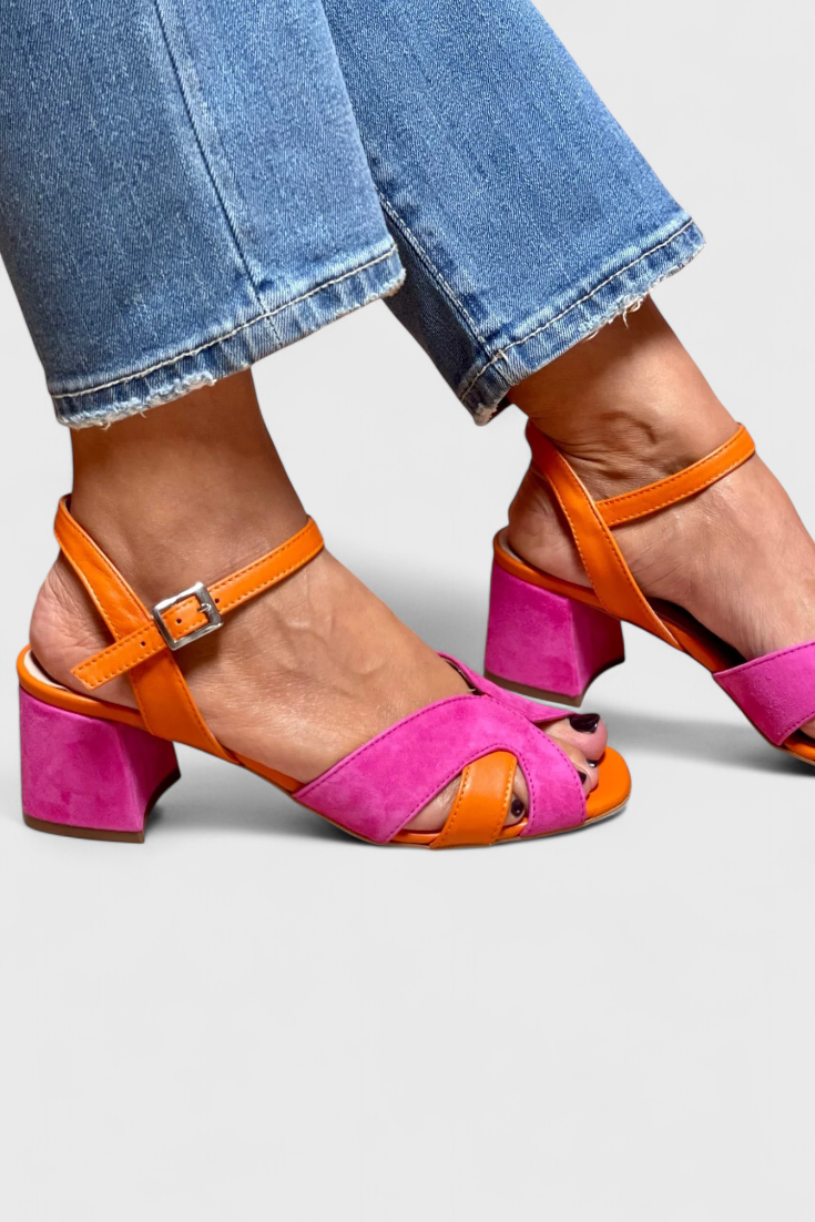 Norma Sandales Élégantes avec Talon Confortable et Sangle Ajustable