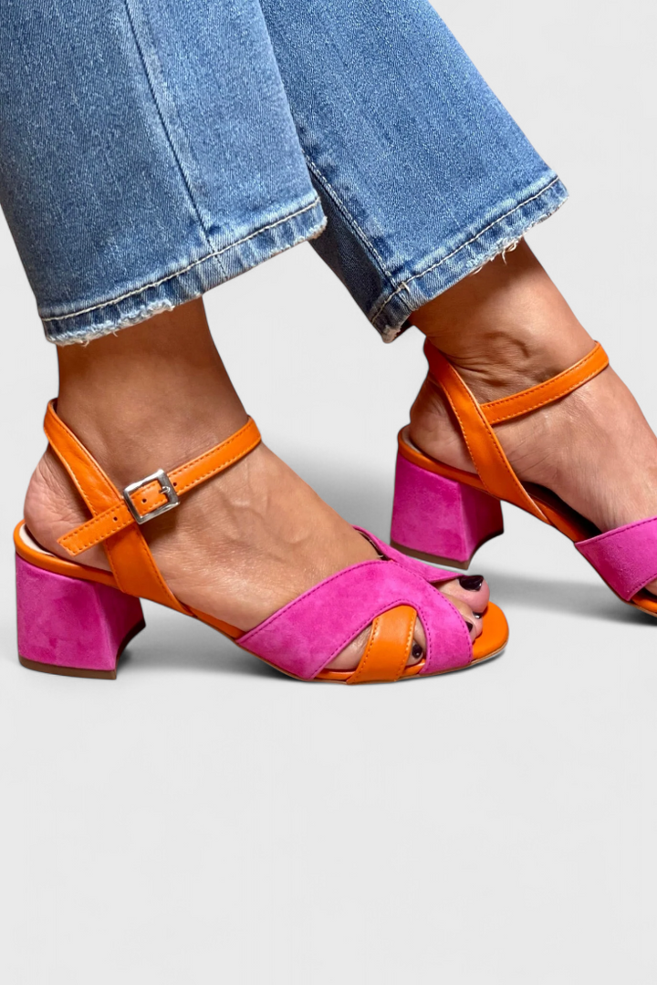 Norma Sandales Élégantes avec Talon Confortable et Sangle Ajustable