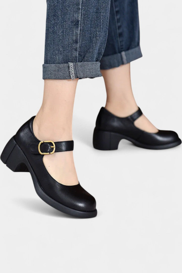 Agnes Zapatos Mary Janes en Cuir