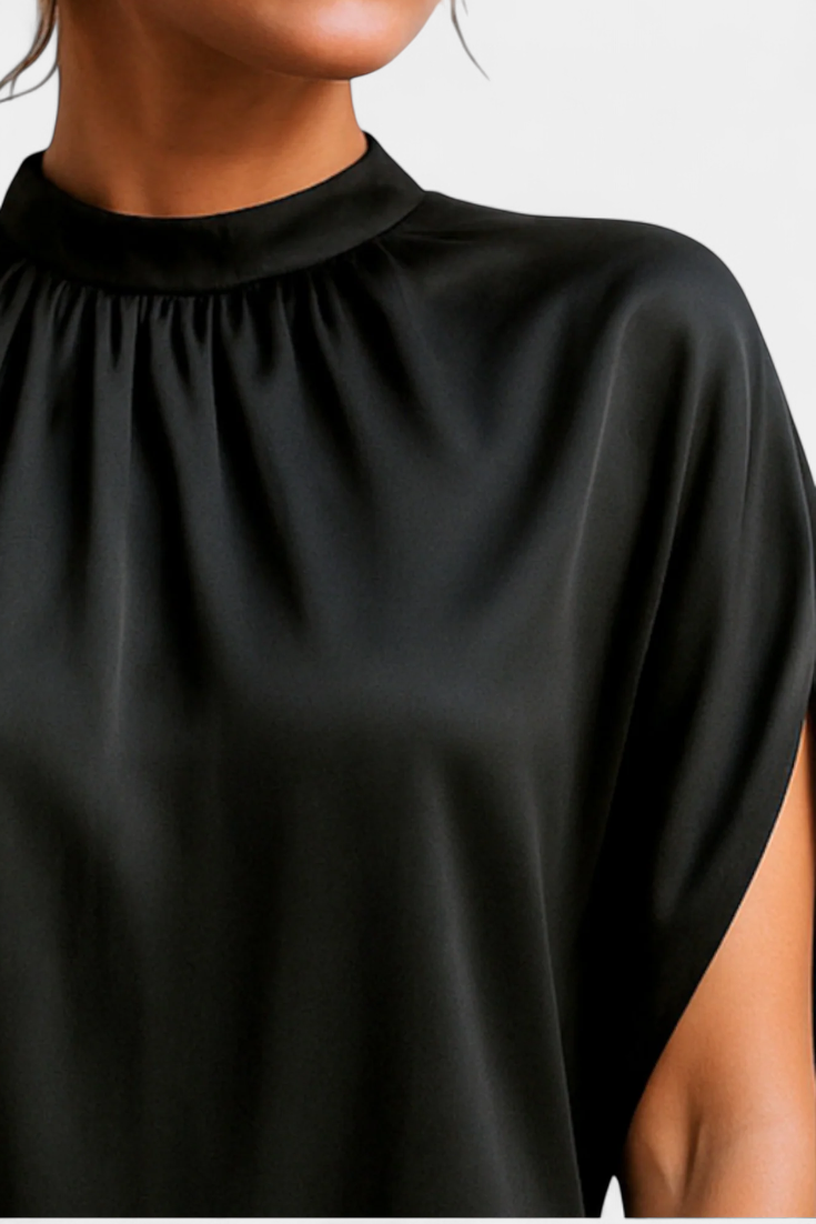 Robe Midi Intemporelle Haruna avec Décolleté Rond