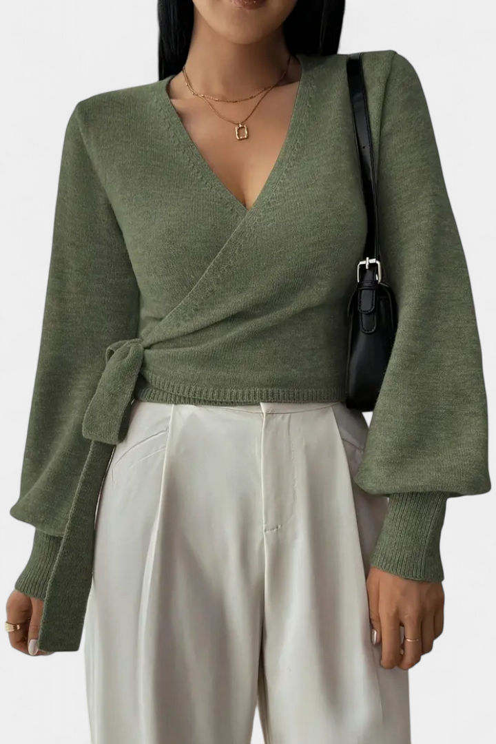 Pull Persephone à Bretelles Croisées et Col en V