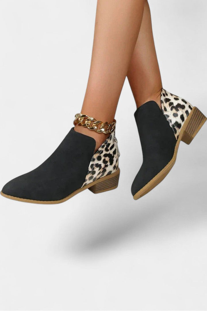 Bottes Orthopédiques Janicee avec Imprimé Léopard