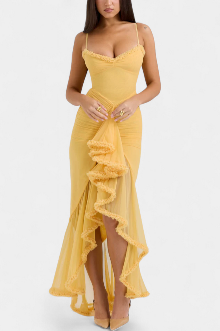 Robe Élodie avec Corset et Volants