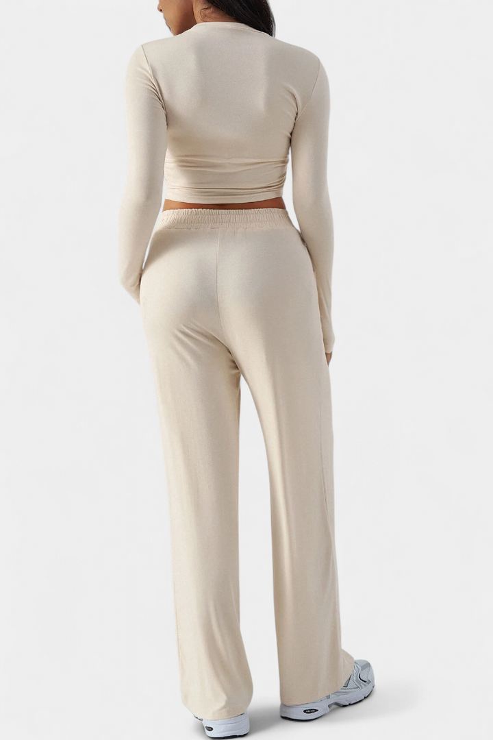 Celaen Ensemble de 2 Pièces avec Décolleté Rond