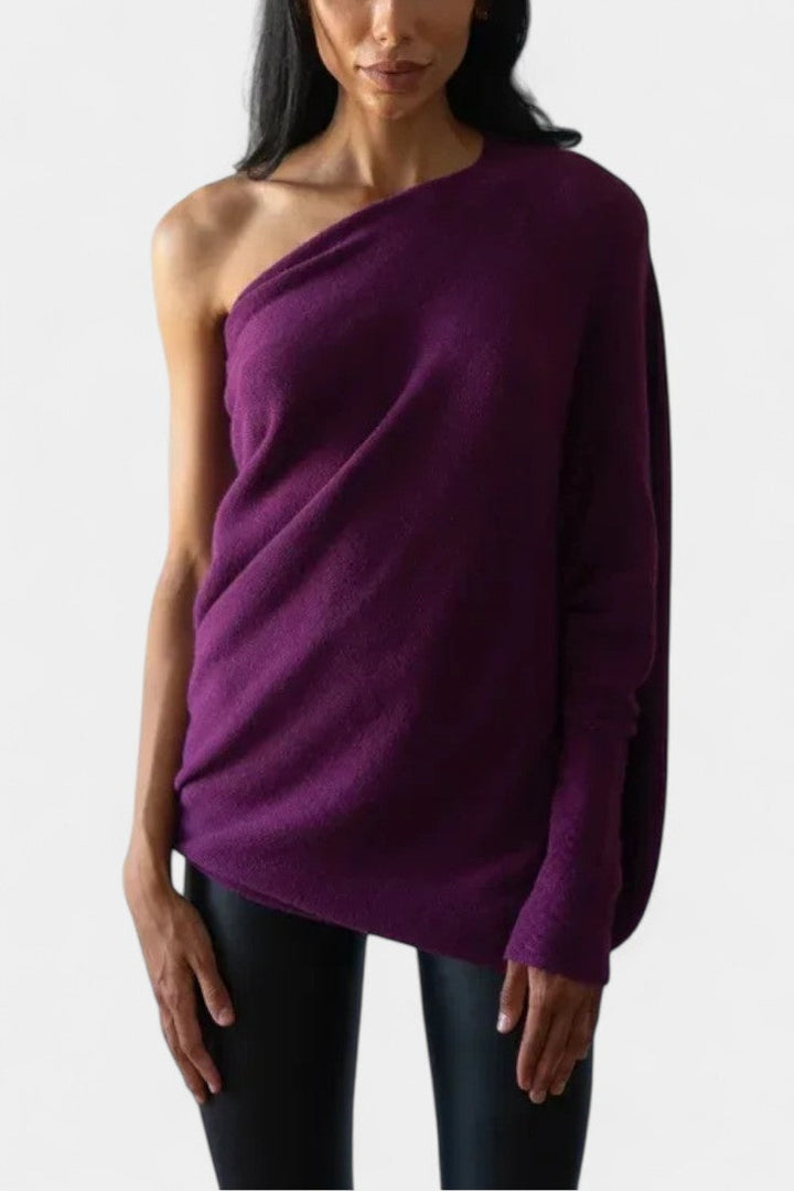 Anna Pull d'Hiver Off-Shoulder