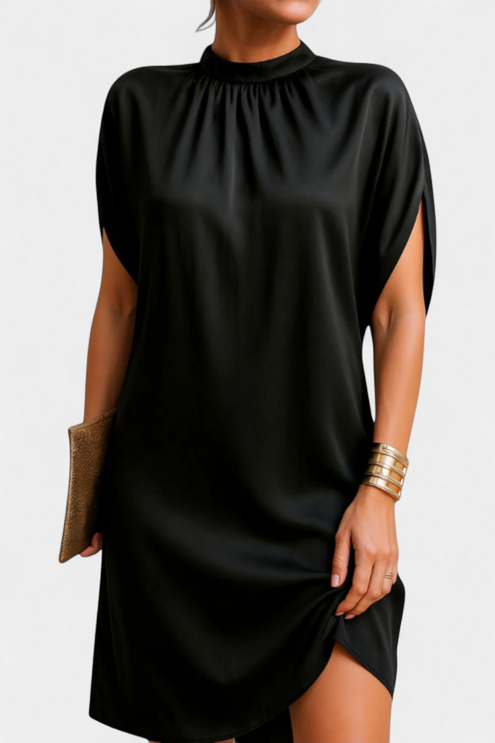 Robe Midi Intemporelle Haruna avec Décolleté Rond
