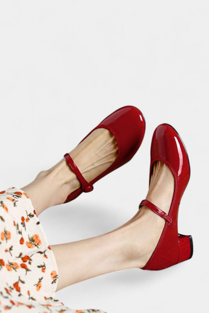 Livy Mary Janes en Cuir Intemporels
