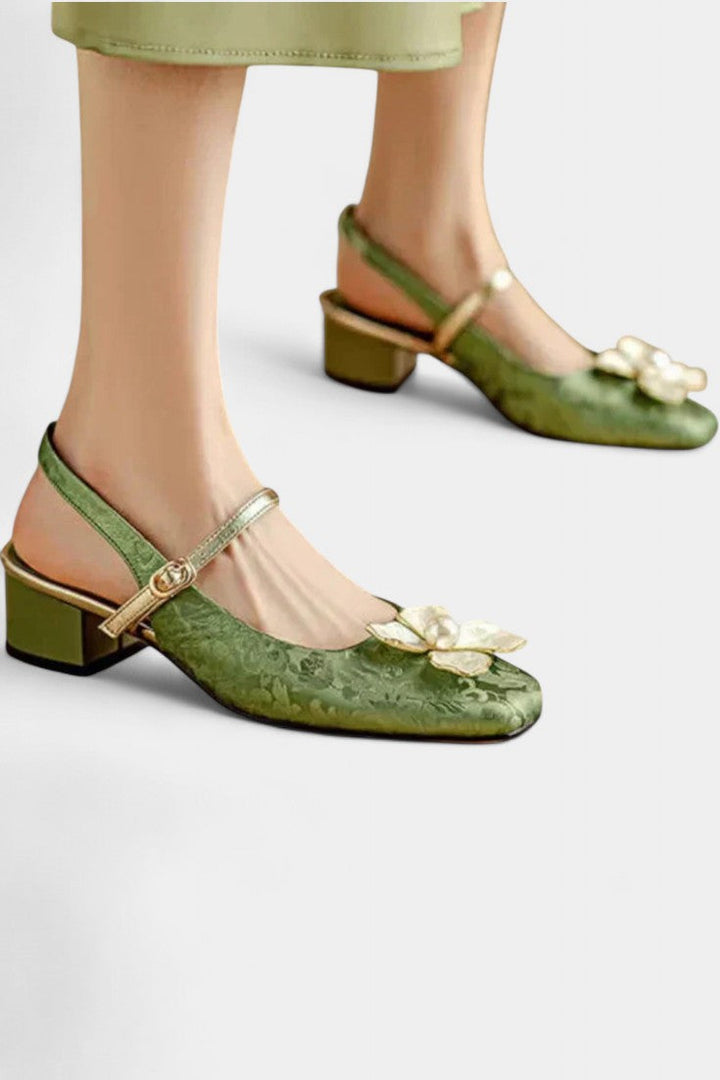 Eloise Élégantes Mary Janes avec Détail Floral