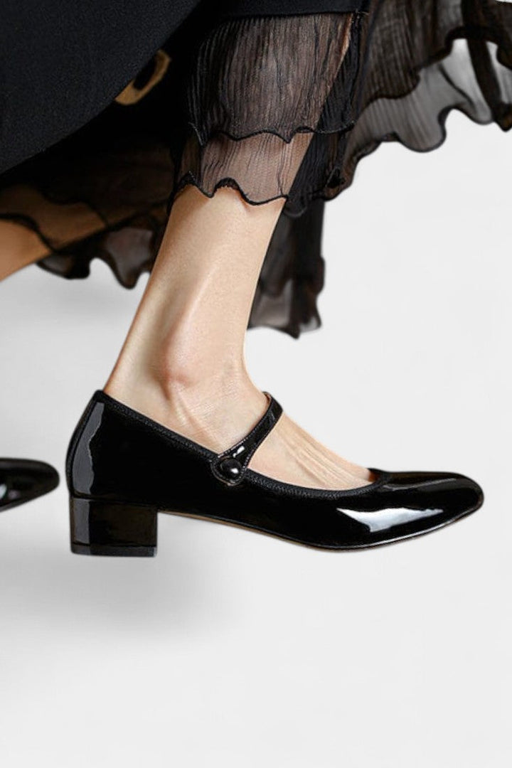 Livy Mary Janes en Cuir Intemporels