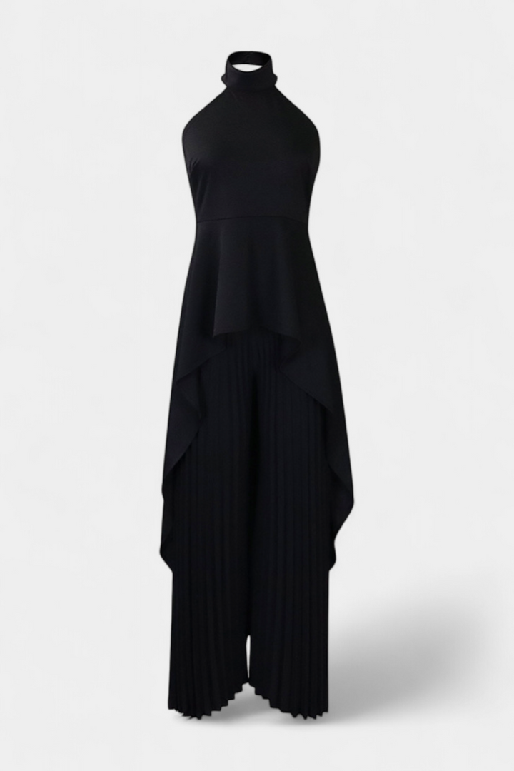 Ensemble Chrysoula Asymétrique avec Pantalon Plissé