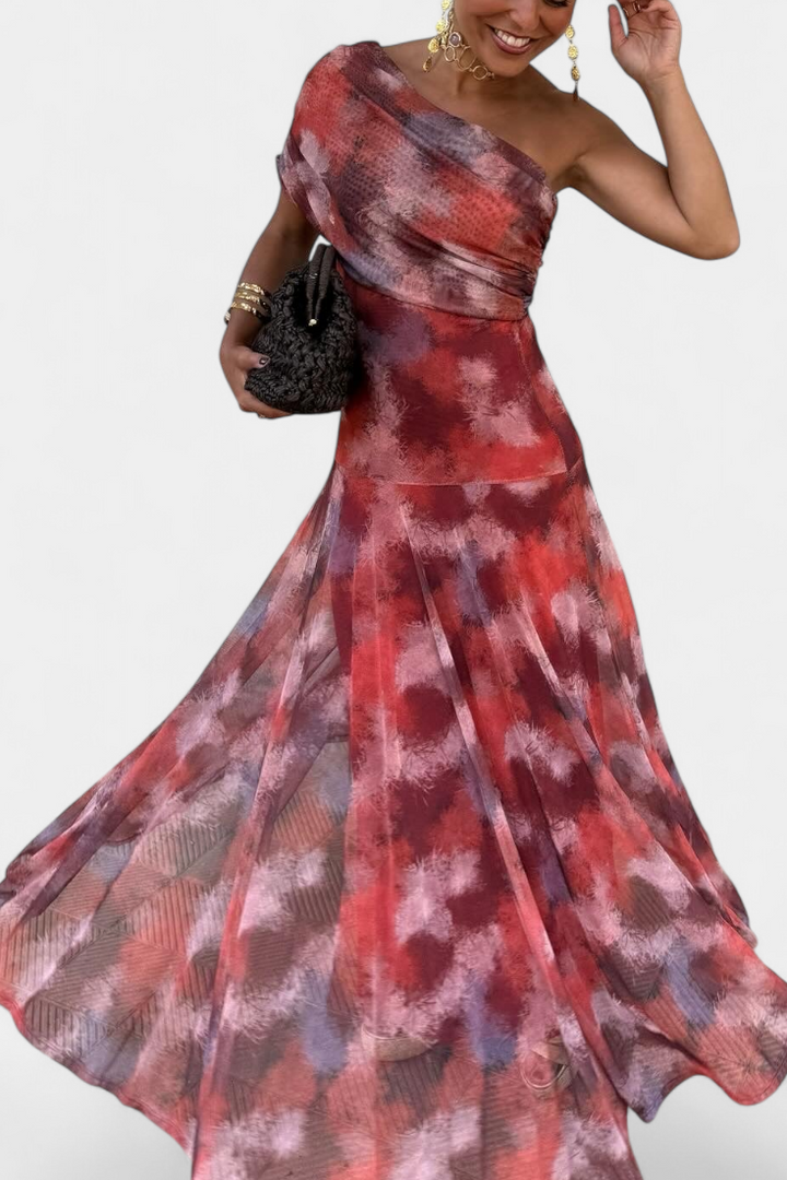 Robe Maxi Tie-Dye Jessamy à Une Épaule