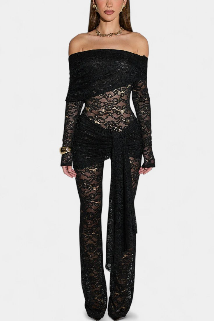 Maristella Mono Flare en Dentelle