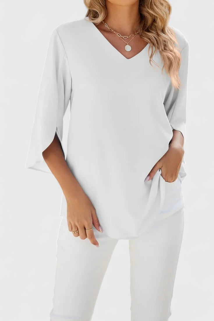 Tabitha Blouse Décontractée avec Coupe Ample et Style Sophistiqué