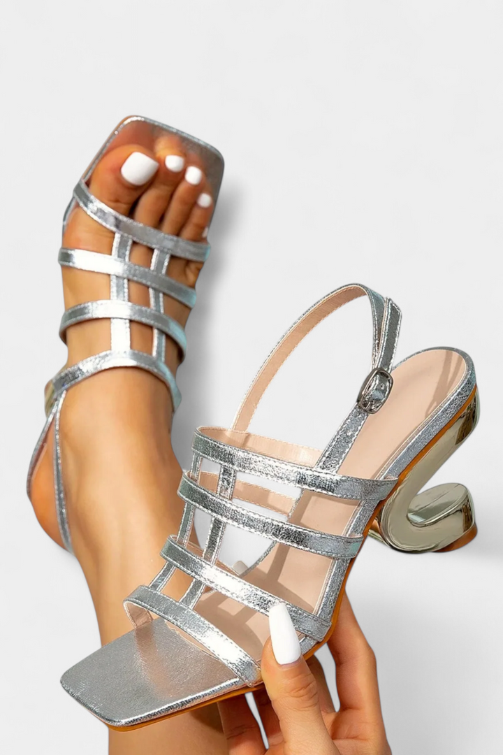 Sandales Métalliques Brillantes Deborah