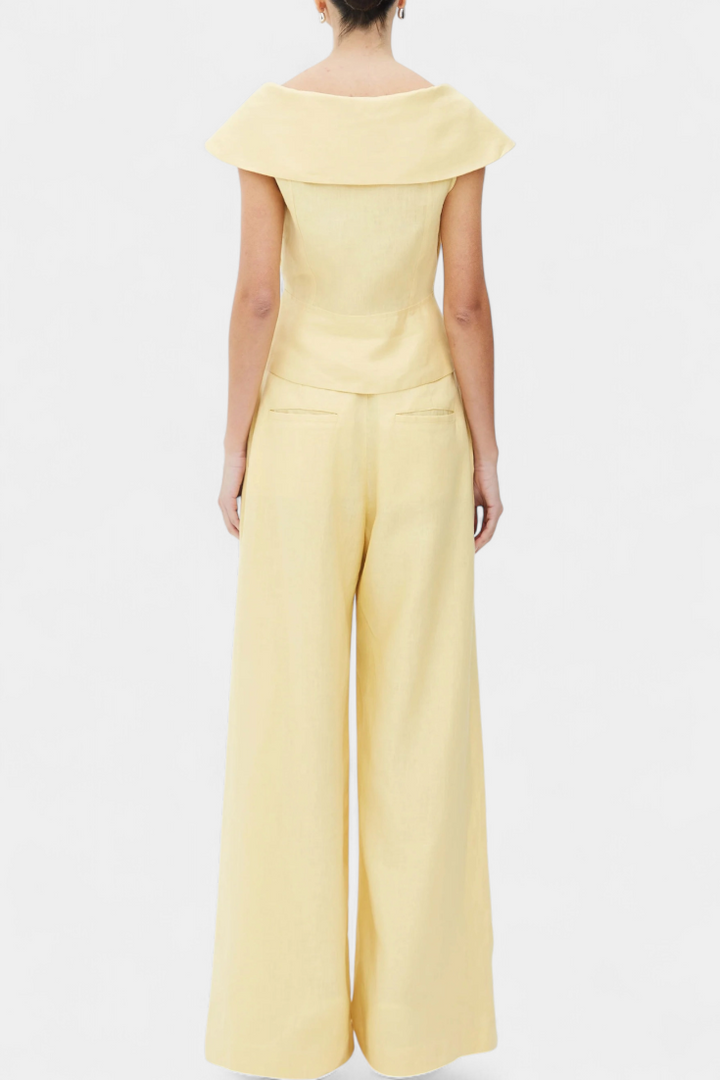 Ensemble Top Asymétrique et Pantalon Palazzo Hayden