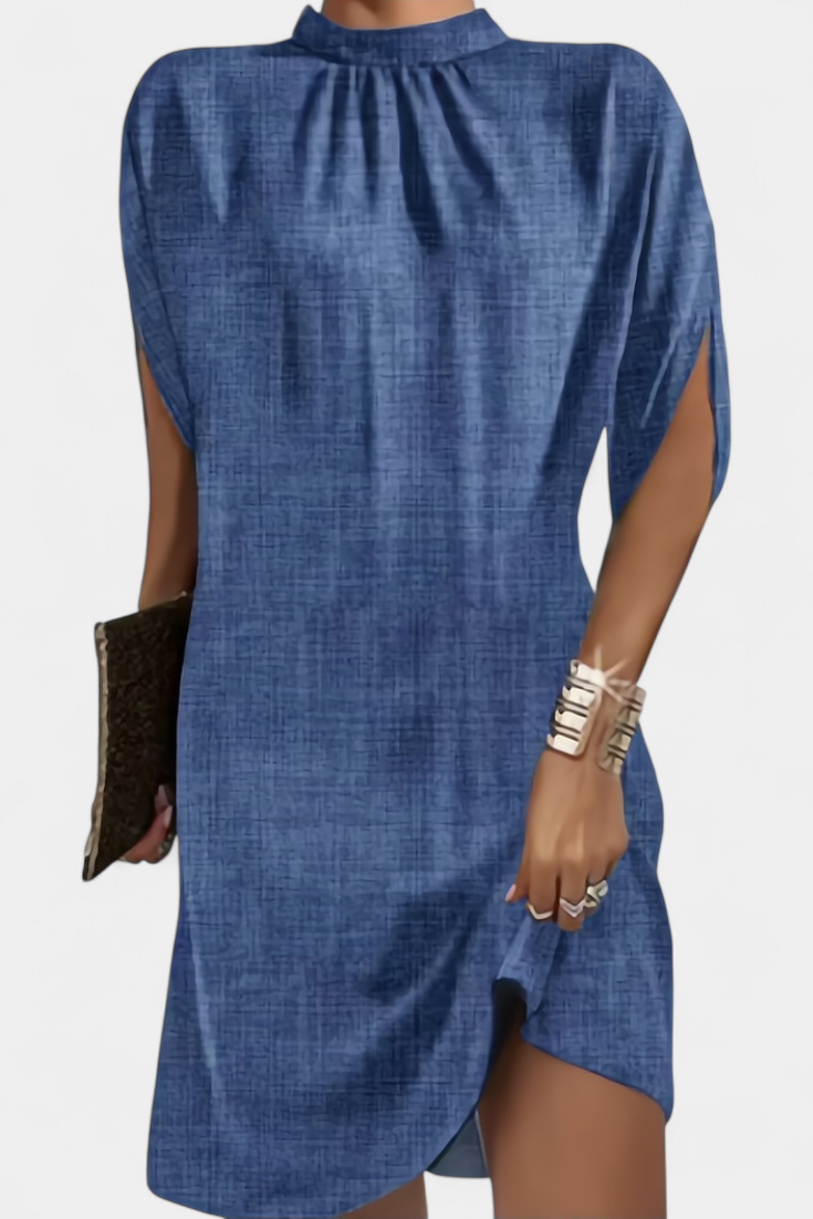 Robe Midi Intemporelle Haruna avec Décolleté Rond