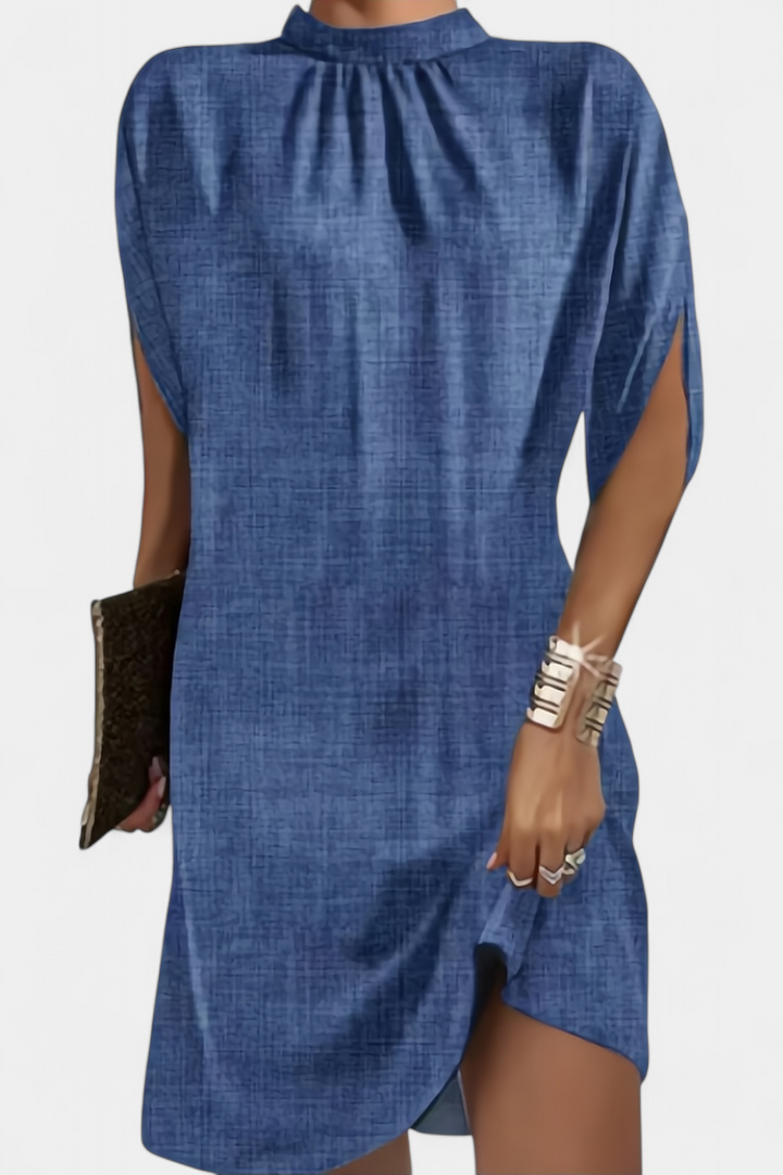 Robe Midi Intemporelle Haruna avec Décolleté Rond