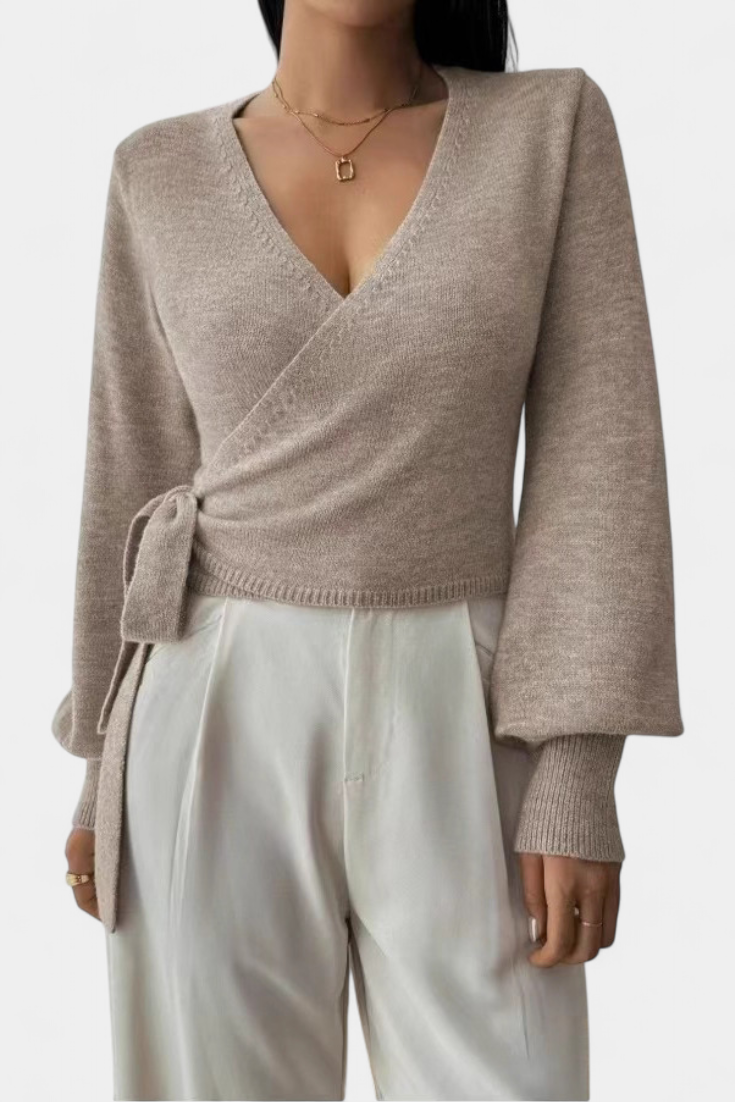 Pull Persephone à Bretelles Croisées et Col en V