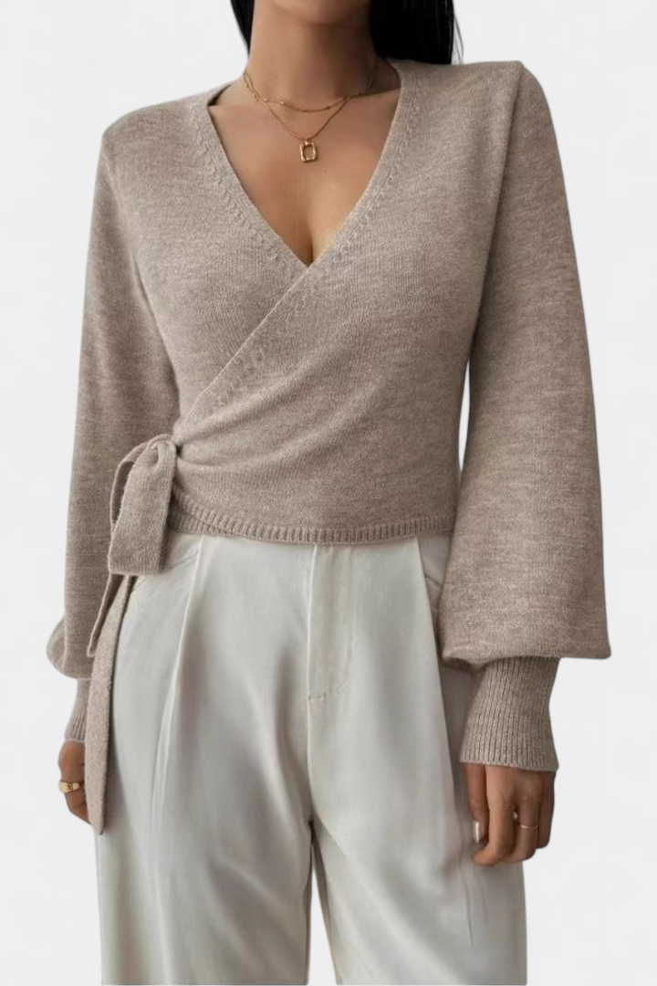 Pull Persephone à Bretelles Croisées et Col en V