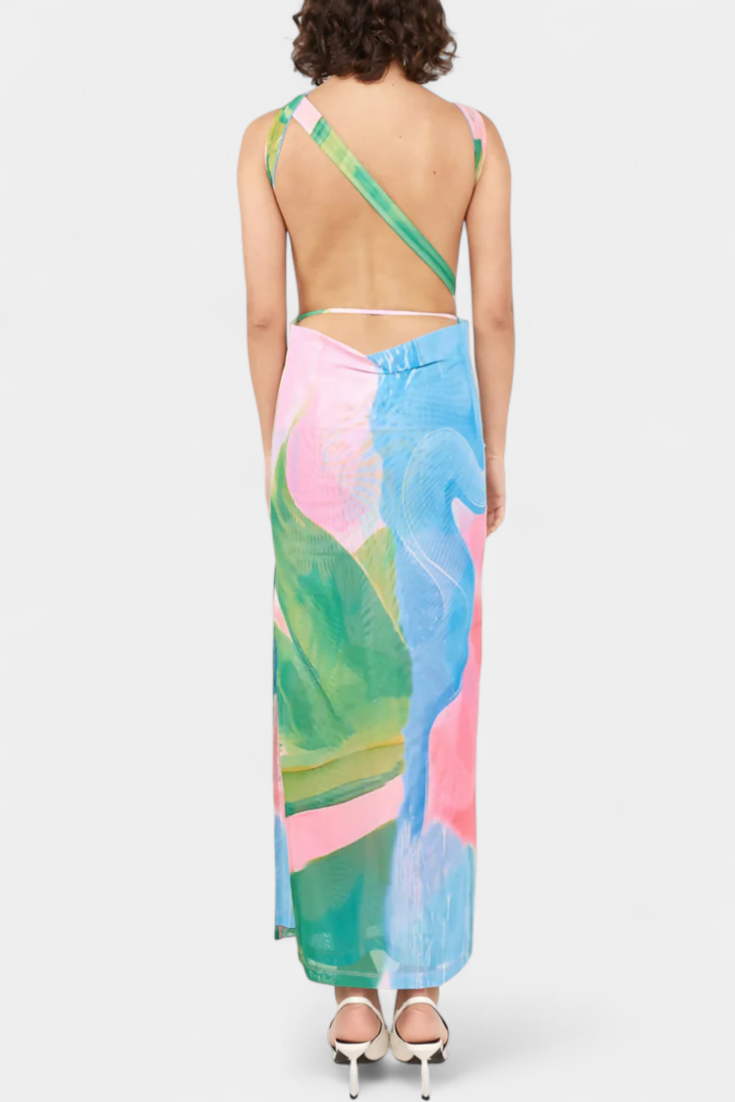 Robe Luella en Pastel de Silhouette Fluide et Coupe Flatteuse